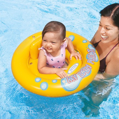 INTEX儿童游泳圈坐圈新生儿宝宝幼婴儿游泳圈儿腋下趴圈0-1-3-6岁