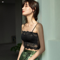 俞兆林20新款蕾丝抹胸少女一字围可拆肩带裹胸无钢圈文胸内衣女