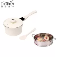 迪迪尼卡(Didinika) 萌熊乐园系列宝宝辅食婴儿奶锅蒸锅麦饭石不粘锅煮泡面热牛奶锅