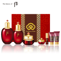 [苏宁自营]后Whoo津率享红华凝香平颜系列妆品礼盒7件套329ml(水+乳+面霜+眼霜+按摩膏)滋养紧致美肌护肤套装