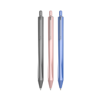 齐心(Comix)速干按动中性笔水笔签字笔高密度材质笔杆 0.5mm 3支装 黑 GP380