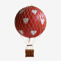 AUTHENTIC MODELS荷兰进口 复古客厅儿童房装饰挂饰模型 空中的浪漫旅行 红心中号热气球