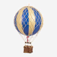AUTHENTIC MODELS荷兰进口 复古客厅儿童房装饰挂饰模型 空中的浪漫旅行 宽版碧空蓝中号热气球