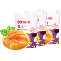 味滋源 黄桃干100g*3袋 蜜饯果干休闲零食果脯.