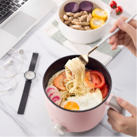 小熊(bear) DRG-C12K1电热锅 学生宿舍电煮锅煮面电火锅迷你小电锅 粉红色