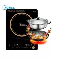 美的(Midea) 磁炉 家用2100W大火力文武火 C21-RT2170 黑色