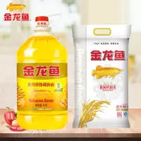 金龙鱼丝苗米5kg+花生调和油5L(专用)