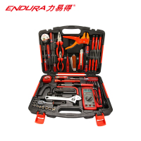 力易得(ENDURA) 58件套电讯工作组套 维修组套 手动工具组套五金工具箱 货号E1412
