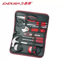 力易得(ENDURA) 12件套便携式组套 维修组套 手动工具组套五金工具箱 货号E1125
