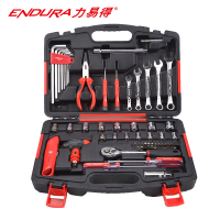 力易得(ENDURA) 52件套机修组套 维修组套 手动工具组套五金工具箱 货号E1314