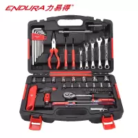 力易得(ENDURA) 52件套机修组套 维修组套 手动工具组套五金工具箱 货号E1314