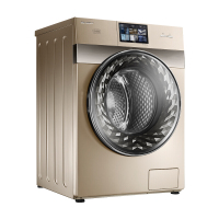 小天鹅BVL1D100TG6 比佛利10公斤滚筒洗衣机 全自动洗烘一体机 智能投放洗衣液高端金色