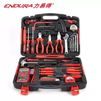 力易得(ENDURA) 49件套电讯工具组套 维修组套 手动工具组套五金工具箱 货号E1421