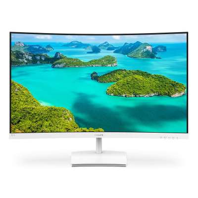 飞利浦 321E1SCW 32英寸曲面显示器75Hz显示屏HDMI电竞游戏液晶电脑屏幕 1500R曲率 LED低蓝光不闪