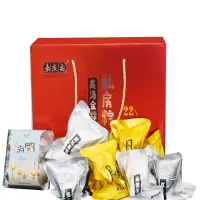 嘉庆斋 端午粽子套装 私房粽1460g 高汤蛋黄猪肉粽 高汤猪肉粽 高汤香菇肉粽 高汤笋干鸡肉粽 红袍豆沙粽 烤海鸭蛋