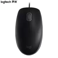 罗技(Logitech)M110 鼠标 有线鼠标 办公鼠标 静音鼠标 对称鼠标 黑色 接触灵敏