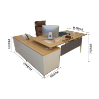 鸿业盛大FSH85-0155办公家具 电脑桌现代简约板式老板办公桌1800L*800W*750H