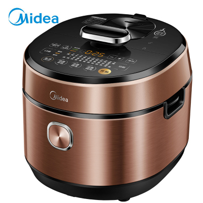 自营 新品 美的(Midea)MY-HT5070P 电压力锅5升玄钢厚釜 IH大火力 浓香翻滚电高压锅