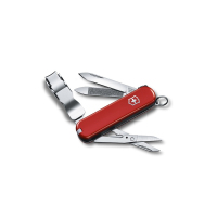 维氏(VICTORINOX)瑞士军刀理容伴侣580 65mm(8种功能)多功能刀小折叠刀指甲钳剪指甲锉指甲刀 红色0.6