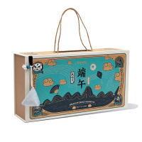 风俗志端午节粽子手提礼盒 嘉兴蛋黄肉粽蜜枣粽子包装盒团购可定制 政企文创定制端午粽子节礼