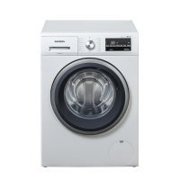 西门子(SIEMENS)大容量滚筒洗衣机 WM12P2602W 10公斤变频节能洗衣机 时尚白色外观 全自动洗衣机