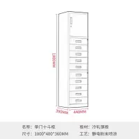 中伟钢制储物柜铁皮柜文件柜财务办公柜资料柜档案柜单门十斗柜
