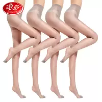 浪莎丝袜女连裤袜透明超薄肉色丝袜打底裤袜女6双装 灰色6双 均码