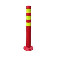 冰禹BYaf-33 PE警示柱隔离带路障路锥 75cm