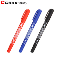 齐心(comix)XSW 记号笔0.5mm和2.0mm 小双头(12支装)MK804