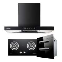 好太太E902+2309A+019S油烟机燃气灶消毒柜烟灶消套装厨房三件套(天然气)