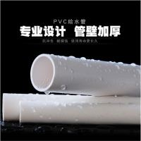 pvc管 pvc给水管 upvc水管管材胶粘管道塑料饮用水管上水管子加厚外径50mm*厚度2.4mm，每米