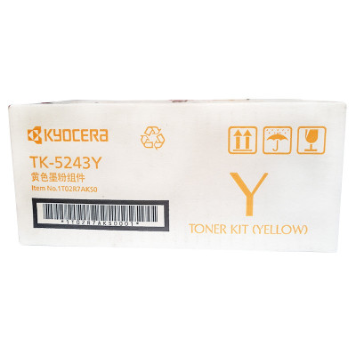 京瓷TK-5243Y 黄色墨粉/墨盒 适用M5526cdn/M5526cdw打印机墨粉盒 (单位:件)