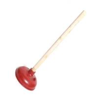 木柄水拔子 胶皮 木柄 马桶堵塞疏通器 通厕所工具 [10个起拍]