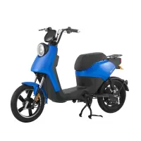 新日(Sunra)电动车 新国标维多Vedo电动自行车 智能锂电成人电瓶车 男女式助力踏板车轻便迷你代步车 玻璃亮光蓝