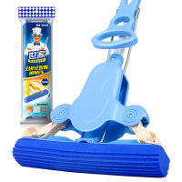 世家拖把世家 魔法精灵 胶棉拖把 对折式免手洗吸水地拖墩布 送拖把头21077