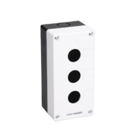 德力西电气 LAY5s-HZ按钮开关 白面盖(按钮盒) 3孔