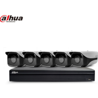大华(dahua)监控设备套装600万POE供电家用红外H.265高清网络摄像头硬盘录像机套餐 5路套装 无硬盘