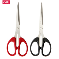 得力 6034 160mm办公家用裁纸刀裁缝剪子剪刀 5把装