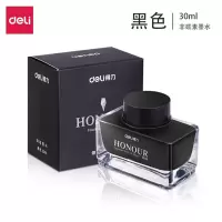 得力(deli) 30ml非碳素钢笔墨水 非碳素不堵笔 黑色