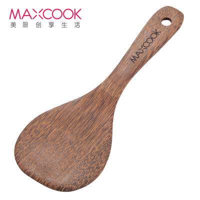 美厨(maxcook)木饭勺 鸡翅木勺子饭铲铲类木铲 天然家用无漆无蜡木铲菜勺粥勺 MCCU307