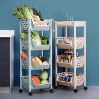 恬妞 4层塑料菜架