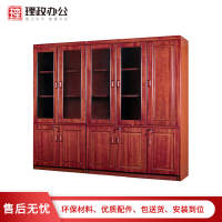 【理政】油漆文件柜 木质文件柜 办公室书柜落地柜 档案柜资料柜 组合柜