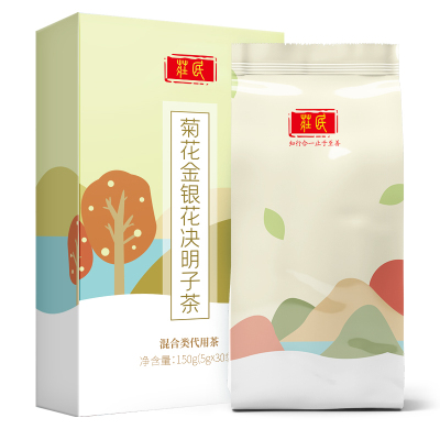 庄民 菊花金银花决明子茶 150g*2宁夏枸杞胎菊牛蒡根桂花精选好货滋补养生茶 (5g*60袋)