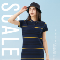 思凯乐户外2020春夏新品休闲针织衫女款t恤弹力透气短袖F4201636 藏蓝 S/M/L/X