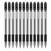 得力(deli)S55 中性笔0.5mm 水性笔 商务签字笔 碳素笔 12支/盒 单盒价格