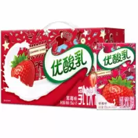 伊利优酸乳酸奶饮品250ml*24盒 草莓味