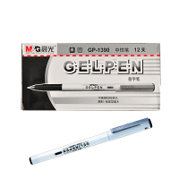 晨光(M&G)文具0.5mm中性笔 全针管签字笔 水笔 12支/盒GP1390 黑色