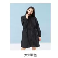 思凯乐户外2020春夏新品女长款运动风衣防泼水外套宽松潮. F2101698 女长款风衣 M-XL