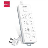 得力(deli)18258-02延长线插座(白)(1只)