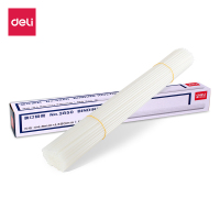 得力(deli)3850财务装订机专用透明装订铆管 4.8*300mm(100根/盒)3盒